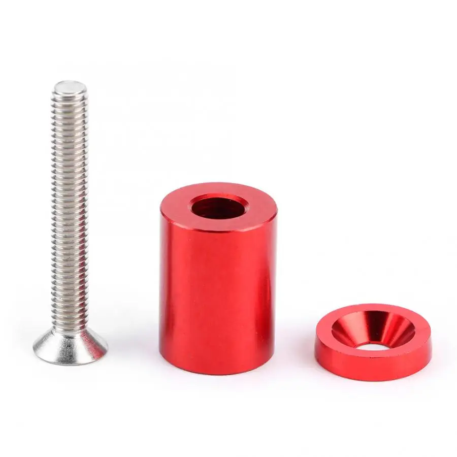 Hood Vents Aluminum Alloy Bonnet Raisers Hood Vent Spacers Screws Kit Modified Parts For Racing Hood Raisers Car Accessories