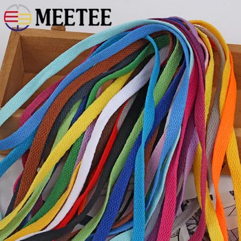

90M 8mm Flat Twisted Cord DIY Knitted Clothes Hats Trousers Belts Drawstring Shoes Ropes Sewing Tape Bias Binding DIY Crafts