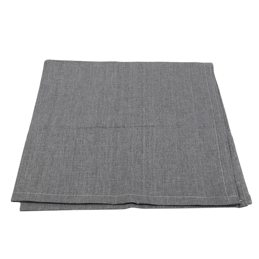 light gray Водостойкая скатерть, имитация льна, одноцветная скатерть, Декоративная скатерть для украшения дома - Цвет: light gray
