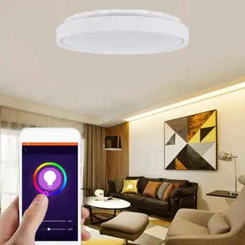 

48W LED RGB+WW LED Smart Multicolor Ceiling Lamo AC 85-265V With Wifi Voice Control Lighting