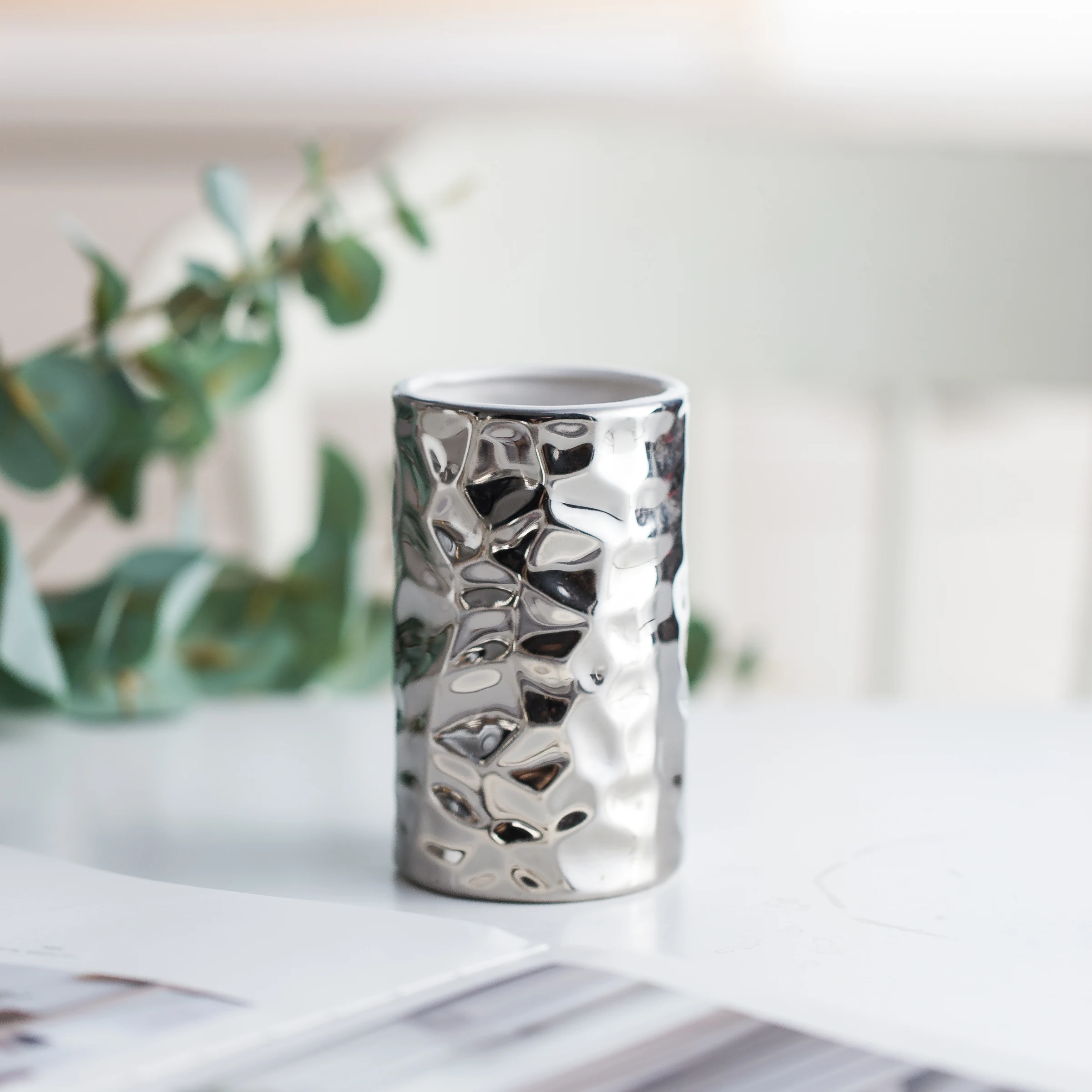 Керамический набор для ванной комнаты в европейском стиле посеребренные