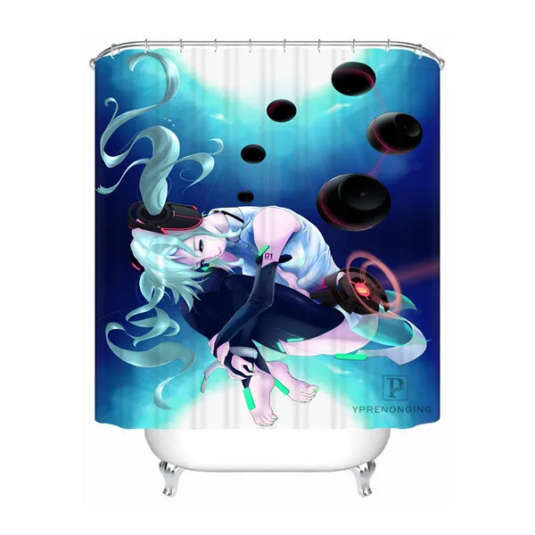 Shower Curtain Пользовательские Hatsune. Miku. полная ванная комната приемлемая занавеска из полиэстеровой ткани занавеска для ванной#180320-01-158 - Цвет: Shower Curtain