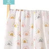 Happy Flute Baby Muslin Swaddle 100% Cotton Soft Baby Blanket For Newborn Girl and Boy Baby Wrap Sleepsack Bath Towel 120*110cm 1