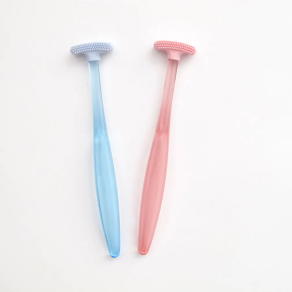 Soft Silicone Tongue Brush Cleaning The Surface Of Tongue Oral Cleaning Brushes Tongue Scraper