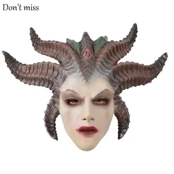 

Banshee Halloween Women's Mask Destroyed God Halloween Decoration Domineering Devil Matriarch Beautiful Polygonal Halloween Toy