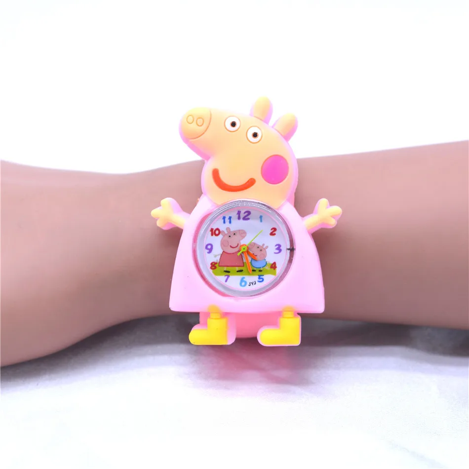 New Silicone Candy Infant Watch Girls Clock Fashion Kids Watches Children Wristwatch Cartoon Quartz Watch - Цвет: Pig Watch