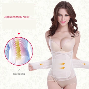 

Steel Bone Velcro Shape Belts Ultra-thin Breathable Mesh Invisible Waist Trainer Corset Tummy Control Trimmer Slim Tight Straps