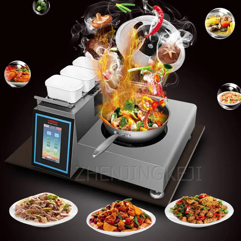 Commercial 5kw Intelligent Electric Stir Fry Machine Restaurant Fried Rice  Robot Cooker Automatic Stir Fry Rice Cooking Machine - China Cooking  Machine, Kitchenware