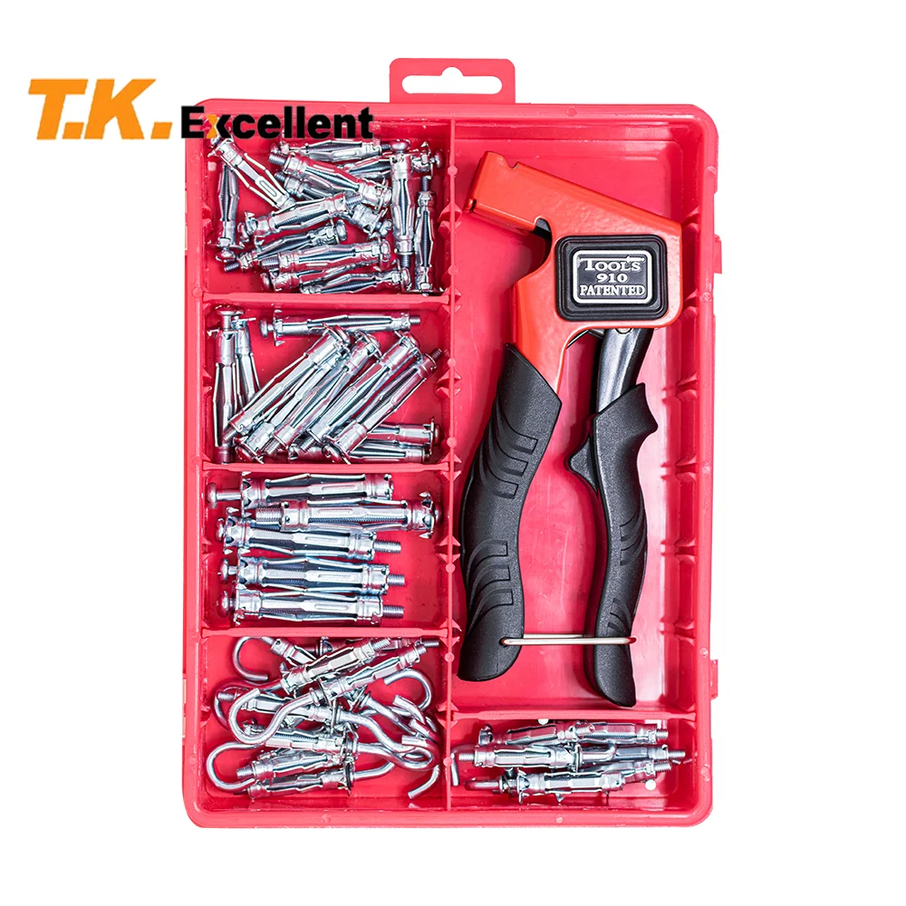 Hollow Wall Anchors gun Molly Bolt Hollow Drive Wall Anchor Screws Kit