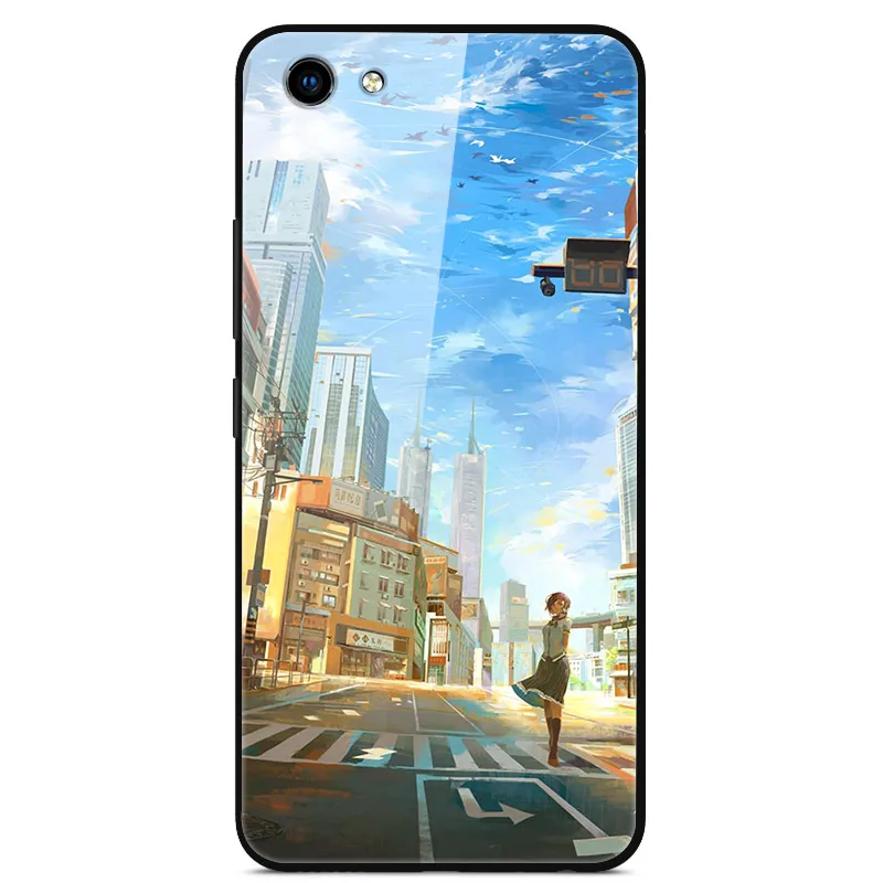 51 6,3 ''для Xiaomi Redmi Note 7 Чехол стеклянная задняя Жесткая крышка для Xiaomi Redmi Note 7 Чехол Note7 Мягкий ТПУ чехол закаленная Мода звезда - Цвет: 51