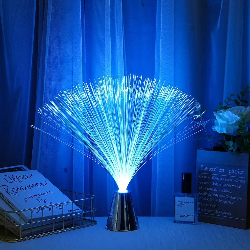 Description Picture 5 of itemColorful LED Fiber Night Light Romantic Multicolor Lamp Chrismas Gift Colorful Flashing Light Luminous Toys Wedding Party Decor