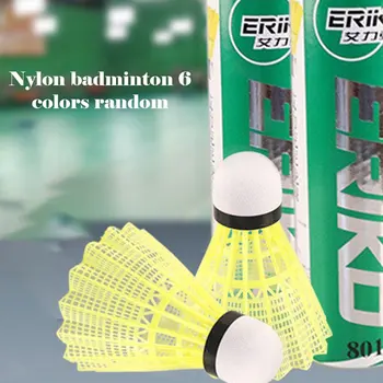 

6-Pcs Training Practice Nylon Foam Ball Head Shuttle Nylon Badminton Ball Game Sports Nylon Ball Badminton