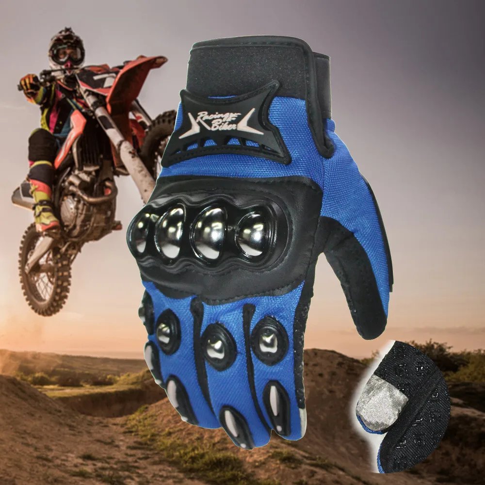 

Sport Gloves CycllingTouch Screen Full Finger Outdoor Riding Stainless Steel Breathable Bicycle Protective Gloves for Motorcycle