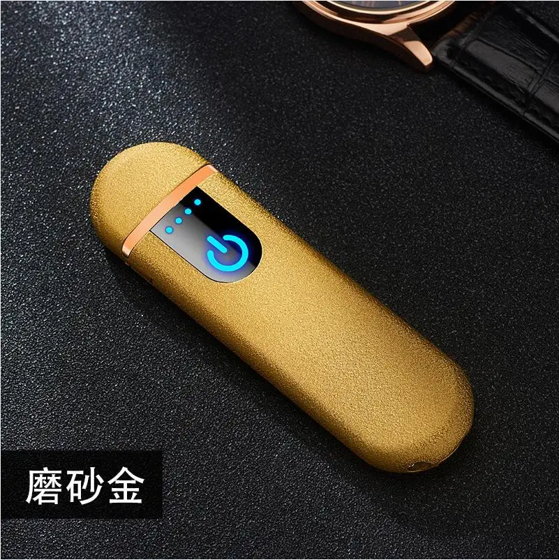 8 Светодиодный дисплей питания USB прикуриватель сенсорный датчик вольфрамовый провод прикуриватель ультра-тонкий двухсторонний Зажигалка зажигания - Цвет: 8