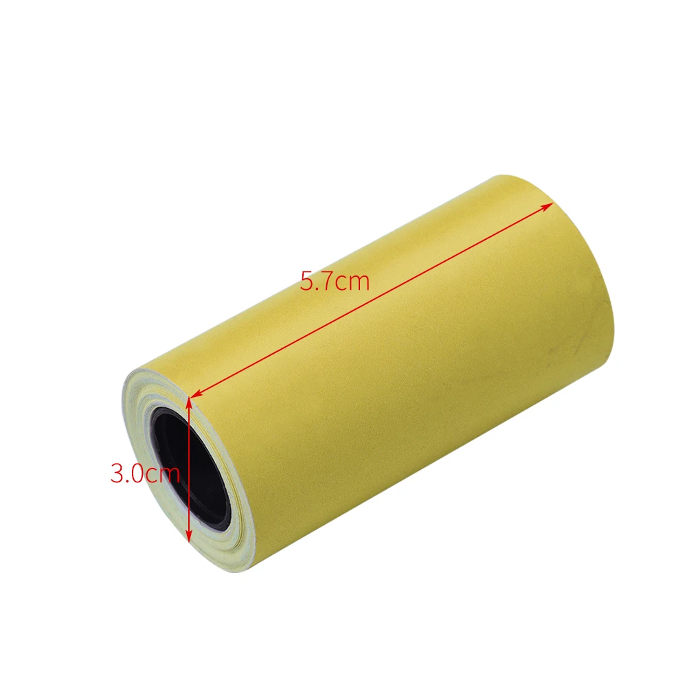 9 шт. прямая термальная бумага с самоклеющейся 57*30 мм(2,17* 1.18in) для PeriPage A6 карманный Термопринтер для бумаги ANG P1/P2 Mini