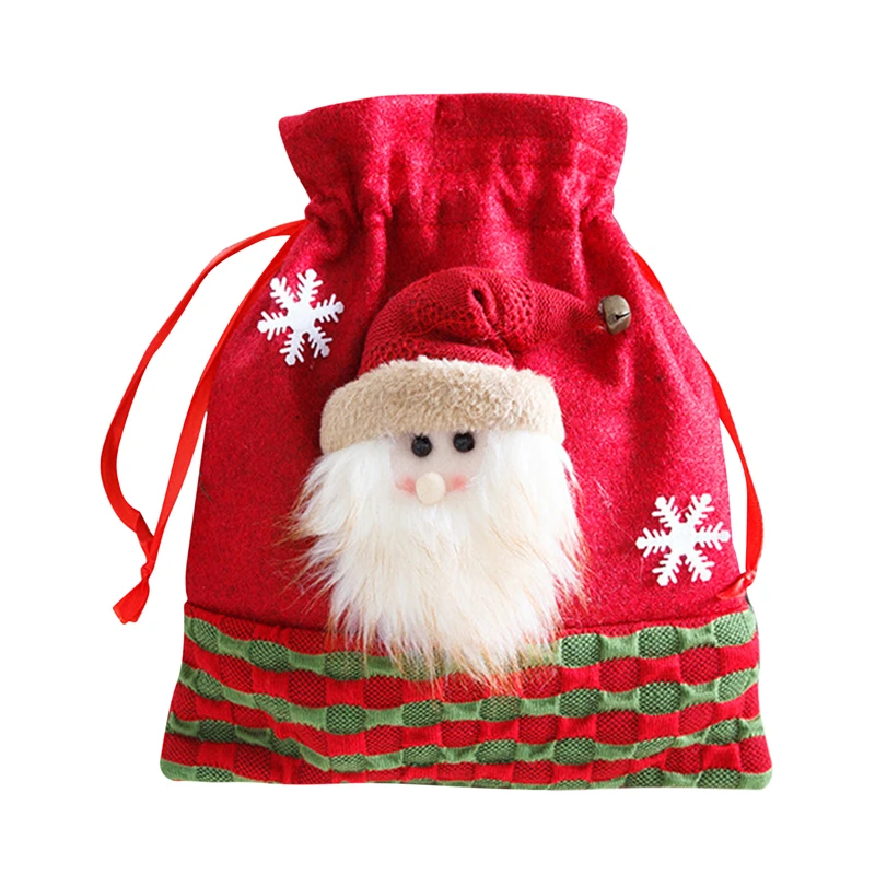 1/20Pcs Christmas Santa Pants Candy Bag Xmas Gift Sweet Sack Red Decor Kids Gift 
