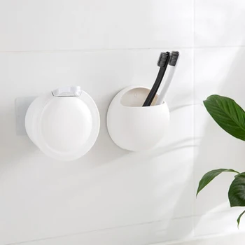 

Small Liquid Soap Dispenser Wall Mounted Free Punching Plastic Sanitizer Shampoo Dispenser For Bathroom Kitchen Hotel
