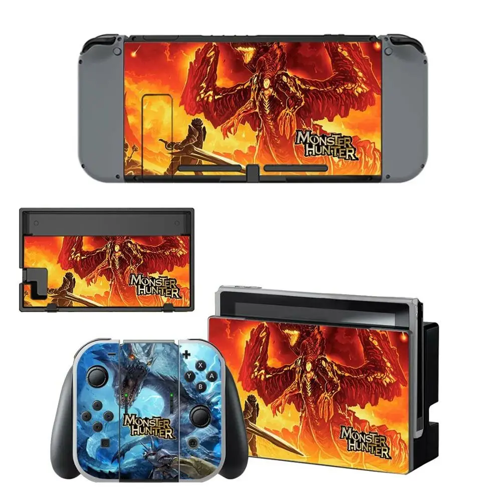 Наклейки для nintendo switch с кожицей Monster Hunter kingd Switch для консоли nintendo Switch Joy-con, наклейки для док-станции - Цвет: YSNS0467