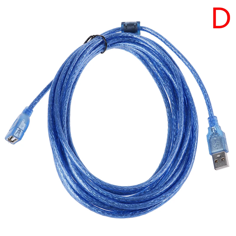 0,3 м, 1,5 м, 3 м, 5 м, 10 м прозрачный синий usb-накопитель 2,0 A Male-B Мужской высокоскоростной принтер расширение Смарт настенный переключатель