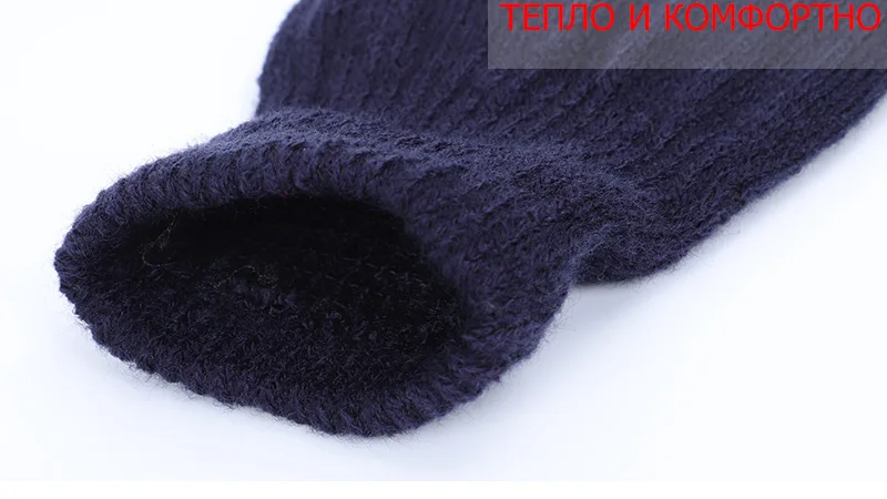 2019 новые модные женские меховые декоративные вязаные перчатки женские зимние двухслойные толстые перчатки варежки с сенсорным экраном