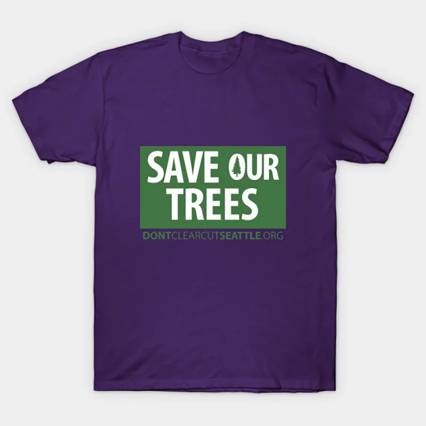 SOT(белая надпись) Футболка Сиэтл футболка carbon capture heritage tree исключительное дерево городской навес дерево климат - Цвет: Фиолетовый