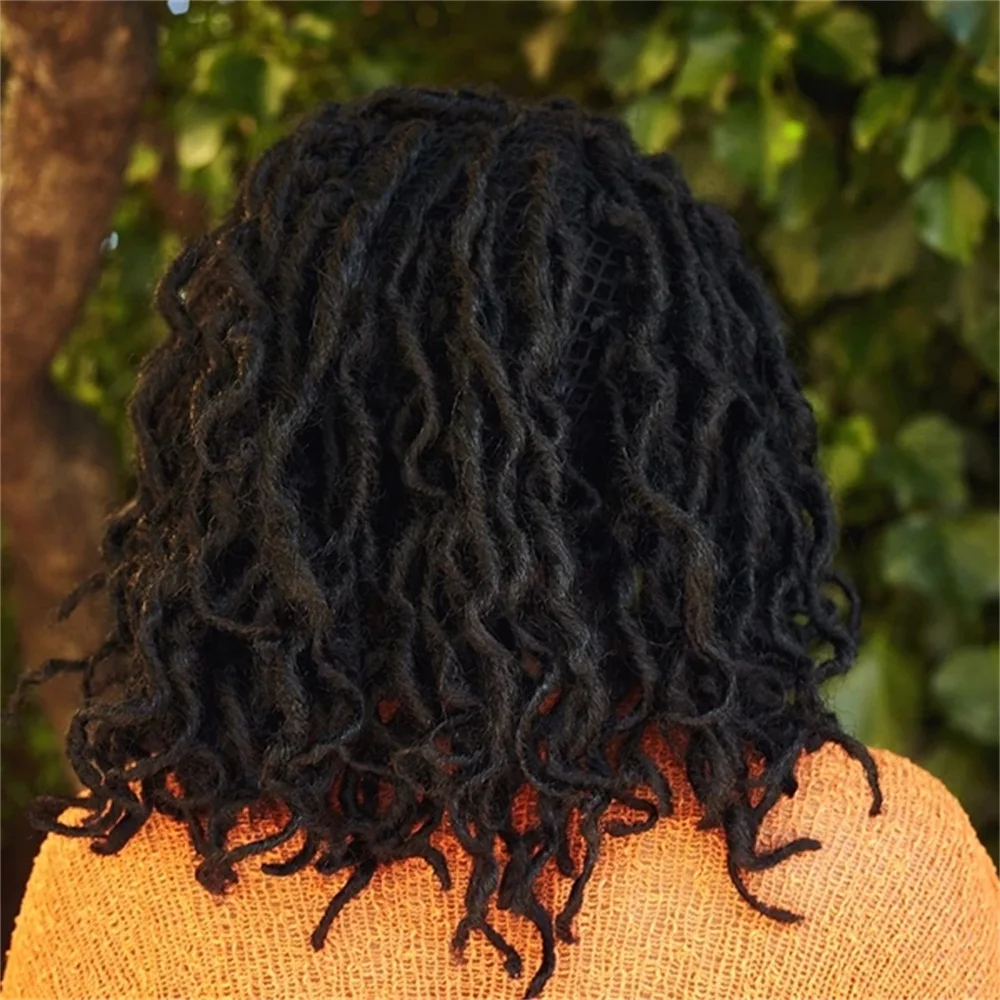 

18 30 Inch 150g Afro Nu Faux Locs Crochet Hair Extension Synthetic Curly Goddess Faux Locs Ombre Braiding Hair For Black Women