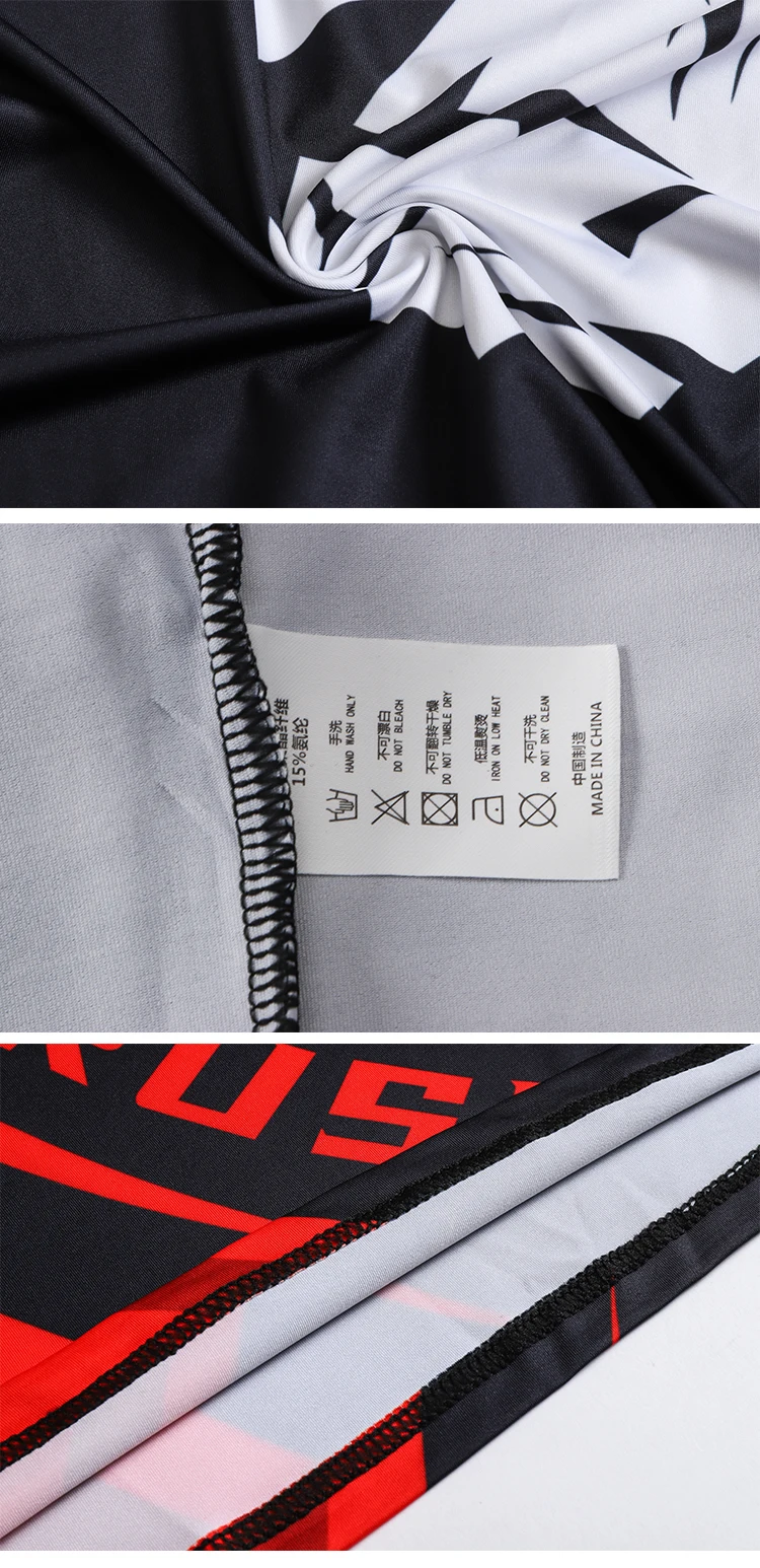 Langärmliges 3D-gedrucktes Kompressions-T-Shirt für Herren, schnell trocknende T-Shirts für Fitnessstudio, Fahrradbekleidung – Detail 12