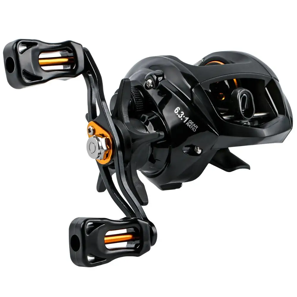  Sougayilang Casting Fishing Rod and Baitcasting Reel Combo Portable Travel Fishing Pole And 12+1BB 