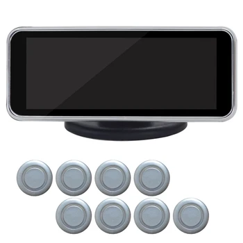 

Intelligent Voice Reversing Radar Parktronic Car Buzzer Parking Sensor Kit Universal Safety Backup Visual Dual Core LCD Digital