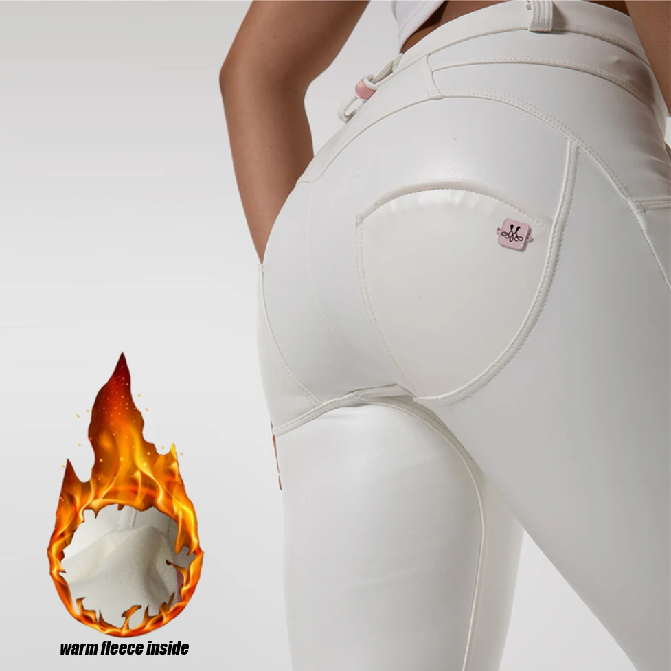 Women Faux Leather White Pants  White Faux Leather Leggings - Pants White  Leather - Aliexpress