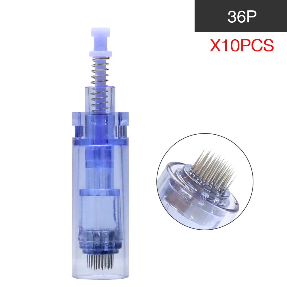 36 Pins Dr. pen Ultima A1-C иглы наконечники картриджи 12 Pin иглы Электрический Микро прокатки Дерма система терапия профессиональная ручка - Цвет: 36 Pins