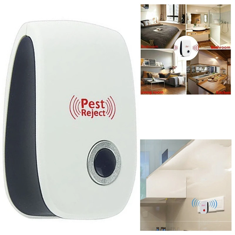 Electric Ultrasonic Pest Repeller Anti Mosquito Rodent Control Bug Cockroach Insect Repellent US Plug | Дом и сад