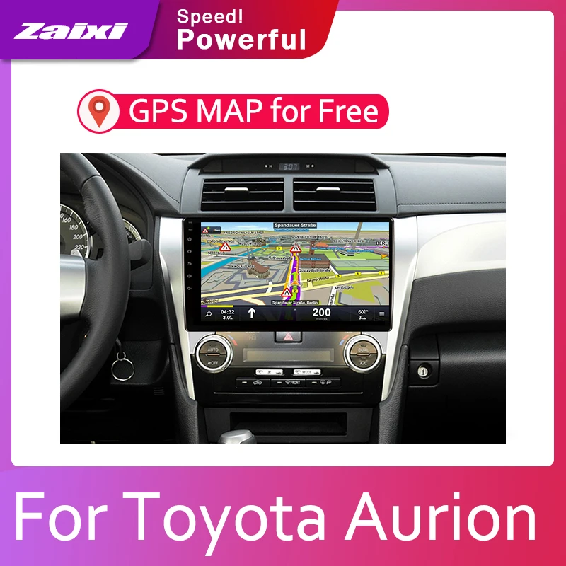 ZaiXi Android 2 Din Автомобильный Радио Мультимедиа Видео плеер Авто Стерео gps карта для Toyota Aurion 2011~ медиа Navi навигация