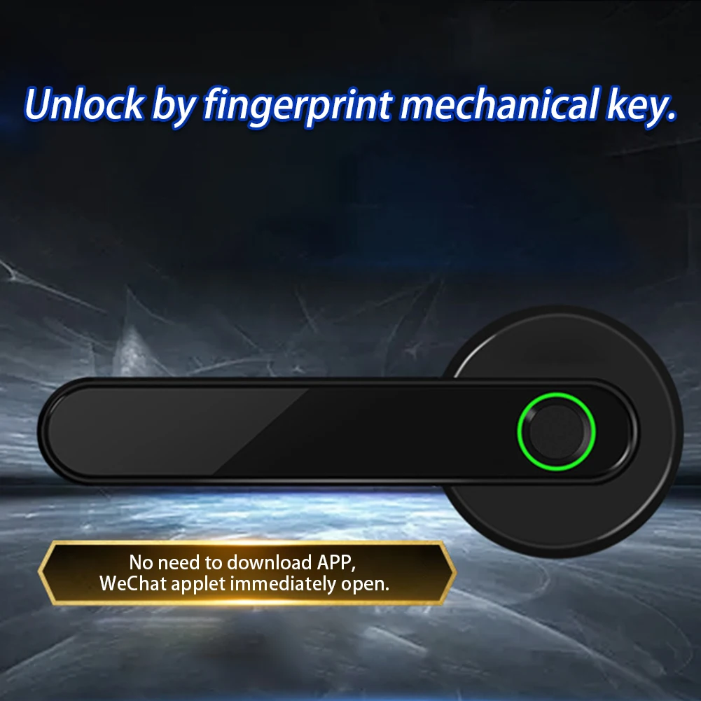 Умный биометрический мини-замок для офисной двери, для безопасности дома, для помещений, чувствительный, легко устанавливается, защита от кражи, отпечатков пальцев, Bluetooth