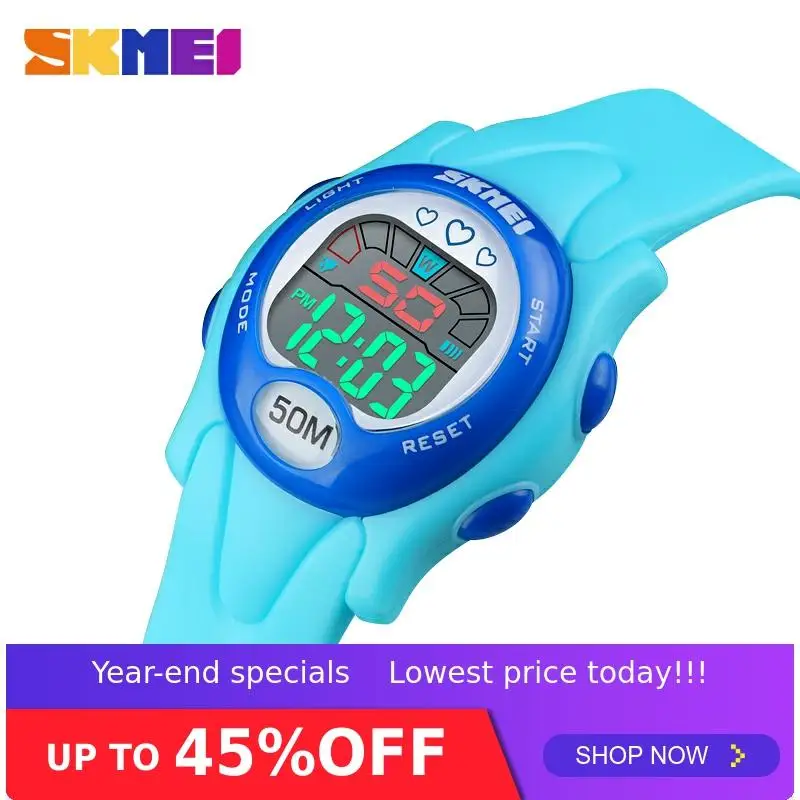 SKMEI 1478 Fashion Children Kids Digital Wrist Watch Waterproof Shockproof Clock Boy Girl Backlight Digital Watch 1