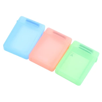 

10 PCS 3.5 "Portable IDE Sata HDD External Case Hard Drive Case Hard Case Plastic Protection case Ran colors