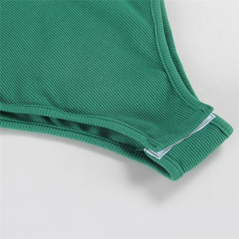 One-Piece Knitted Bodysuits Autumn Women Sexy Club Outfits V-Neck Long Sleeve Body Tops Rompers Casual Buttons Bodysuit M0446