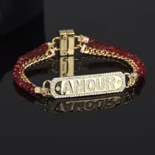 Французский роскошный женский браслет, винтажная цепочка, ювелирные изделия, простые изысканные ювелирные изделия, Плетеный ремешок на руку