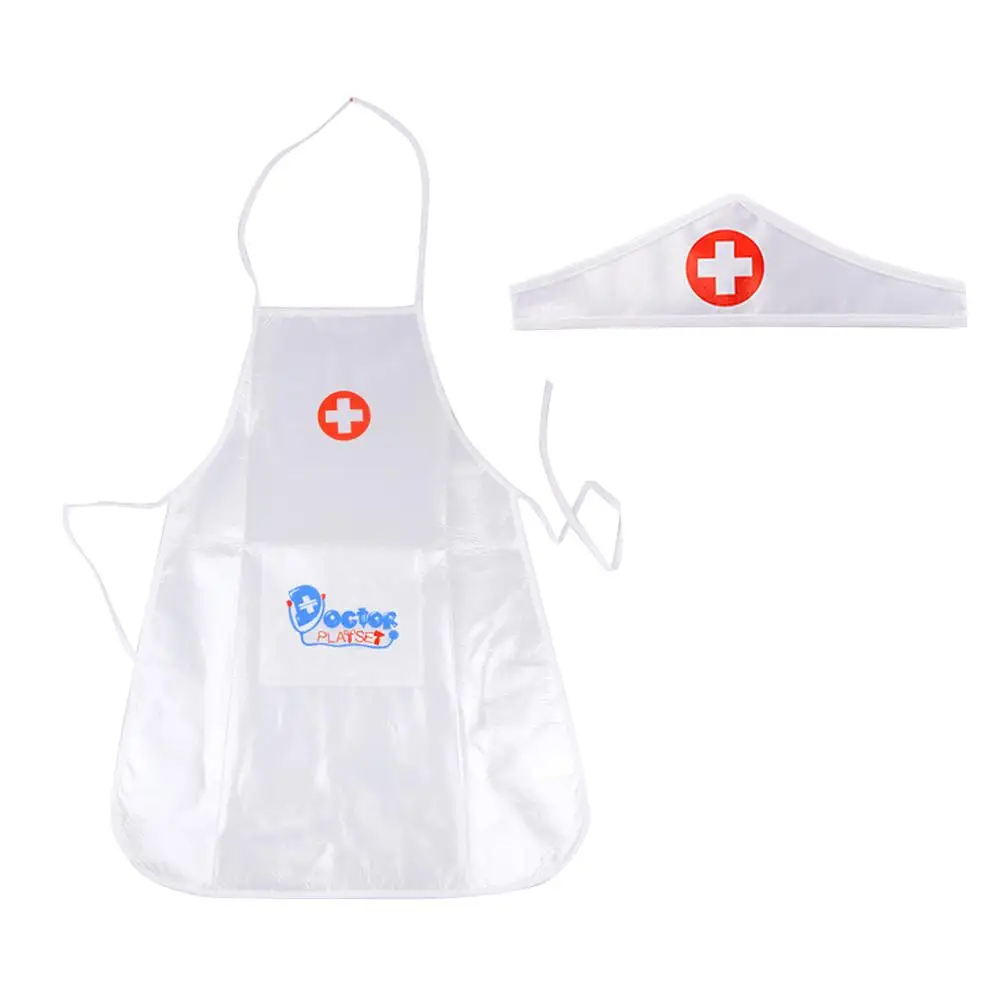 

1 Set Children's Clothing Role Play Costume Doctor's Overall White Gown Nurse Uniform Educational Doctor Toy For Kids Gift