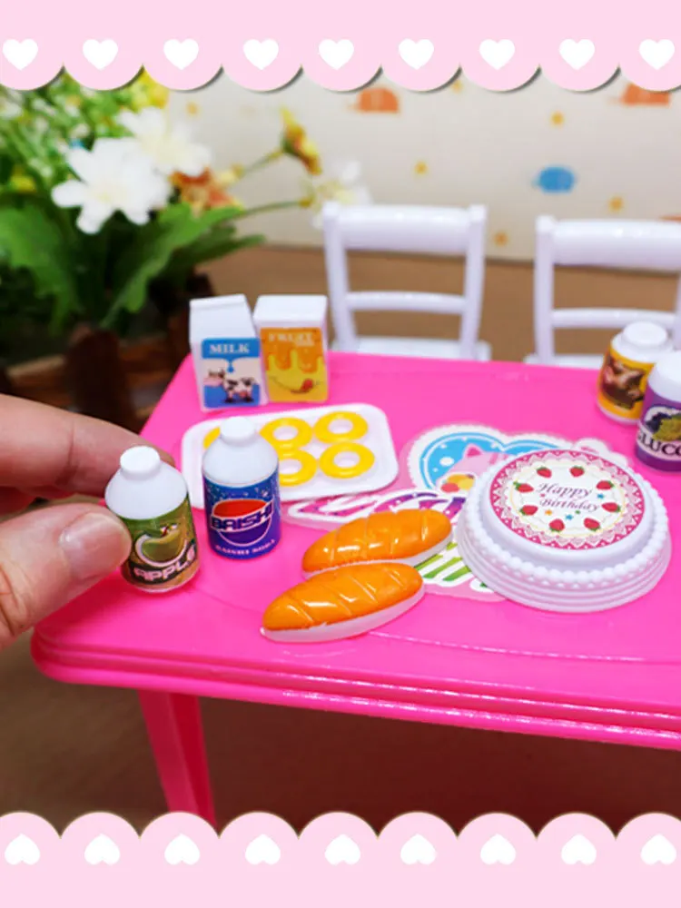 

Mini Life Small Home Model Table Food Play House Refrigerator Young CHILDREN'S GIRL'S And BOY'S Toy