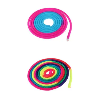 

2 Pieces Reusable Gymnastics Arts Rope Fitness Tool Rainbow Sports Equipment Special Exercise Fitness Training Props