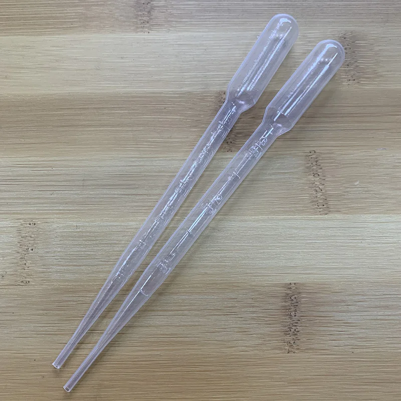 20 Pieces of 3ML Science Laboratory Office Textbook Pipette Plastic Transparent Disposable Safety Dropper Supplies