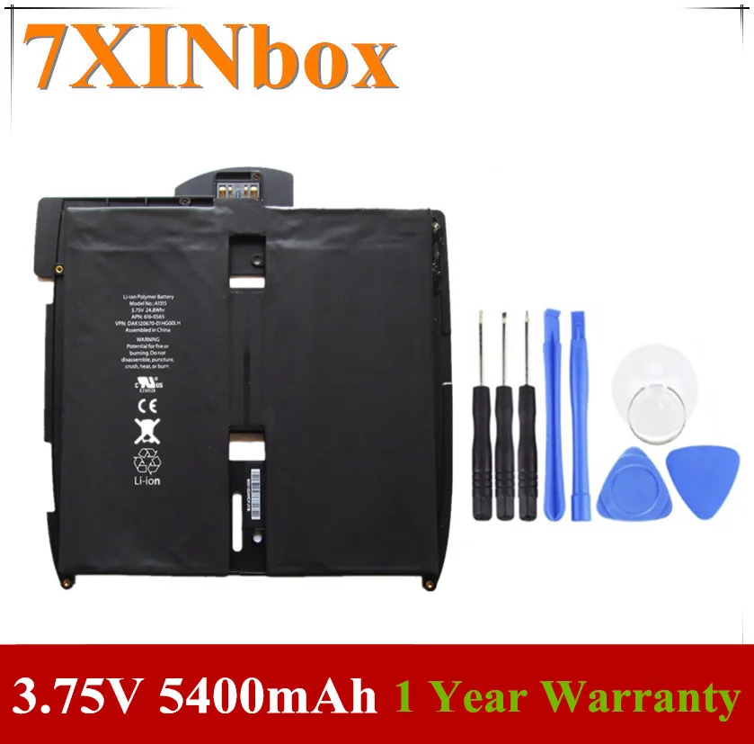 7xinbox 3 75 в 5400 мАч оригинальный A1315 A1219 A1337 Аккумулятор для ноутбука Apple iPad 1 го