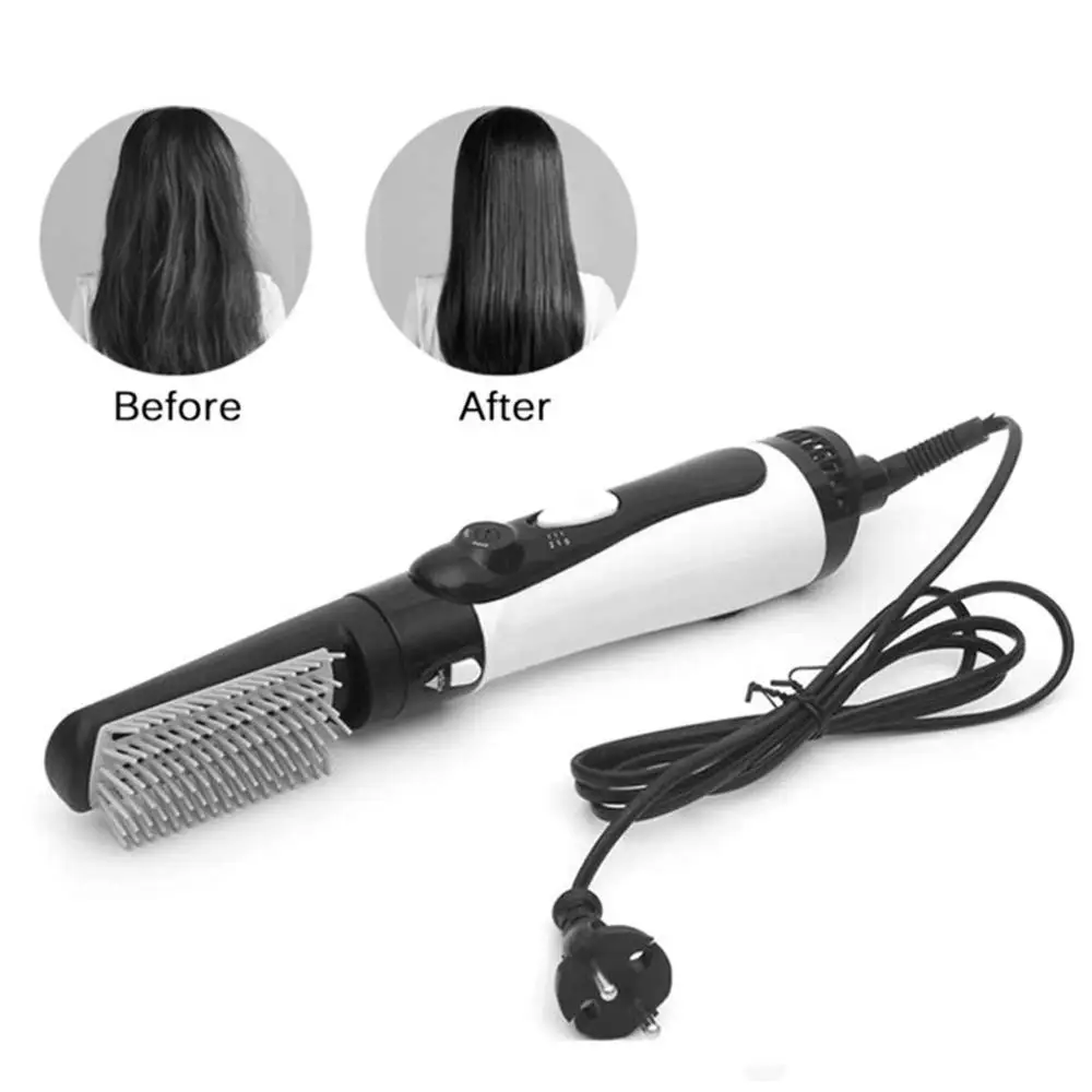 

3 in 1 Hair Dryer Brush Hot Air Comb Electric Hair Curler Hair Straightener Brush Negative Ion Hot Air Styler Comb