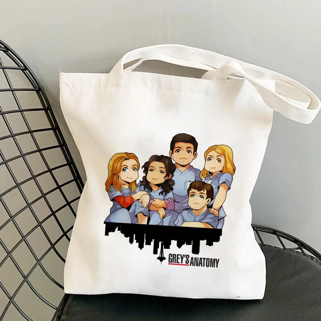 Shopper Bag Tote Bags Greys Anatomy You're My Person Ullzang Hip Hop Hipster Cartoon Shopping Bags Fashion Eco Pacakge Hand Bag H-37