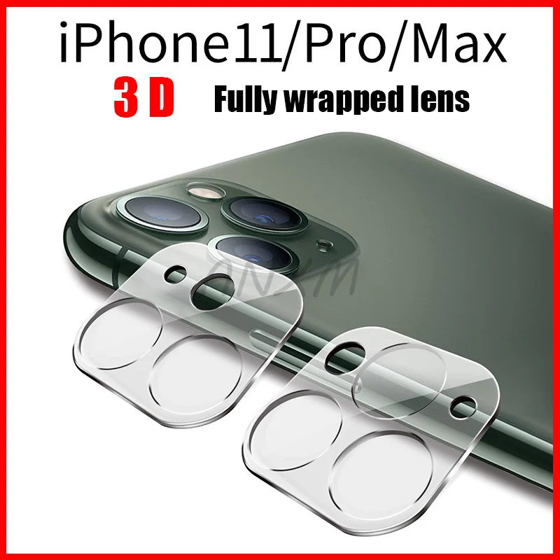 Полностью прозрачная пленка для iPhone 11 3D полное покрытие Задняя камера объектив Защита экрана для iPhone 11 Pro Max чехол из закаленного стекла