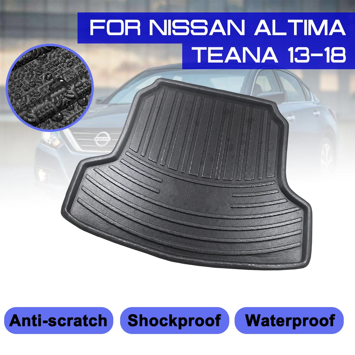 Для Nissan Altima Teana 2013 2014 2015 2016 2017 2018 автомобильный коврик Ковер задний багажник