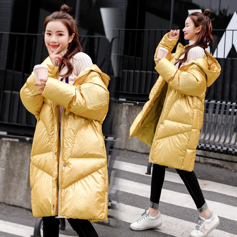 

Cotton-padded Clothes/Cotton Coat Fashion Warm Mid-length Comfortable Trend Soft Hooded 2018 Winter Zipper