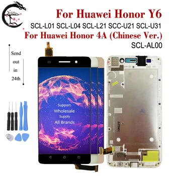 

LCD With Frame For Huawei Honor Y6 SCL-L01 SCL-L21 SCL-L04 SCC-U21 SCL-U31 Honor4A 4A Display Screen Touch Digitizer Assembly