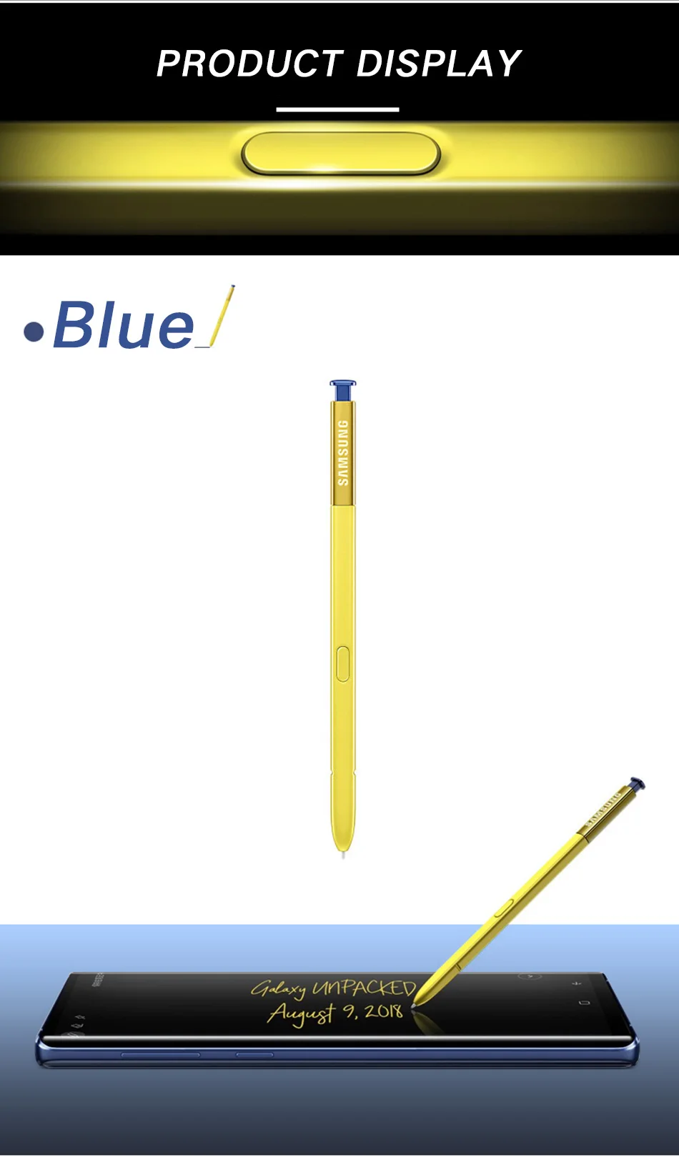 11Samsung Galaxy Note 9 s Pen Original Replacement S-Pen Convenience Waterproof Writing with Bluetooth Note9 Stylus S Pe